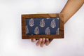 Traditionally Indigo Clutch