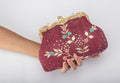 Jhoomer Red Clutch