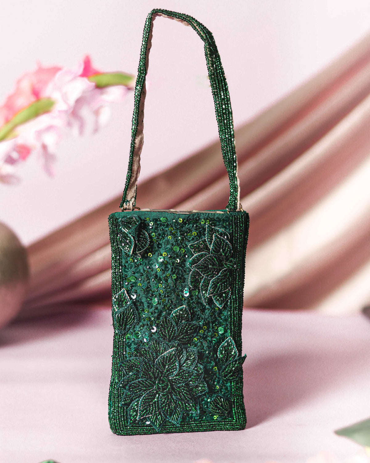 Deep emerald Mobile Pouch